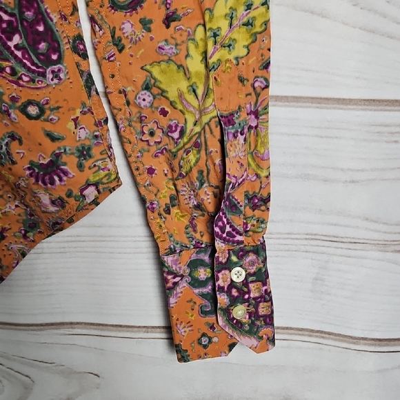 ETRO Multicolor Paisley & Floral Button Down Shirt - Size 40 - Picture 8 of 15